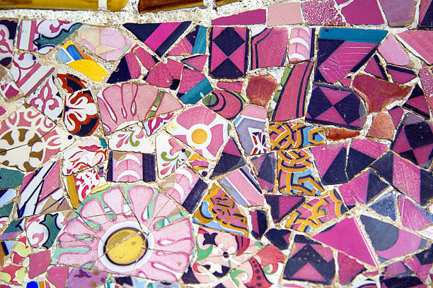 istock Floral mosaic in Park Guell, Barcelona, Spain 476704795