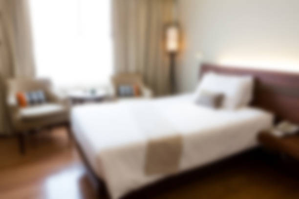 istock Abstract blur Interior of modern comfortable hotel room 476709524