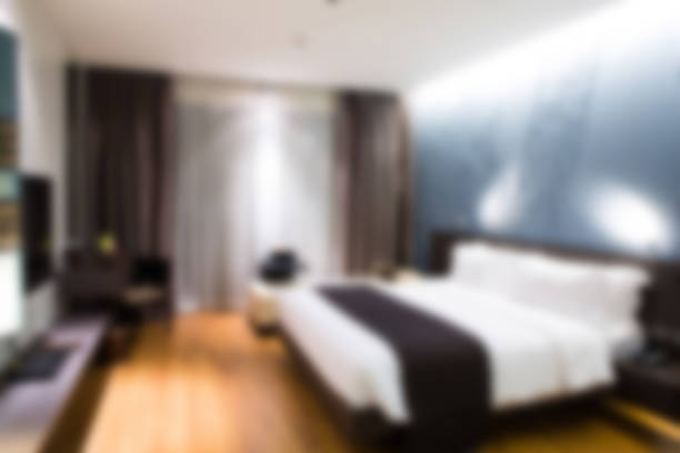 istock Abstract blur Interior of modern comfortable hotel room 476709528