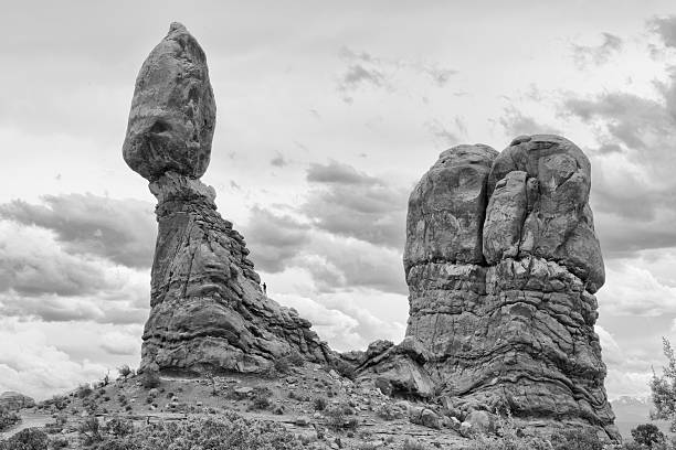 istock Balancing Rock, Arches National park in Black and WHite 476709726