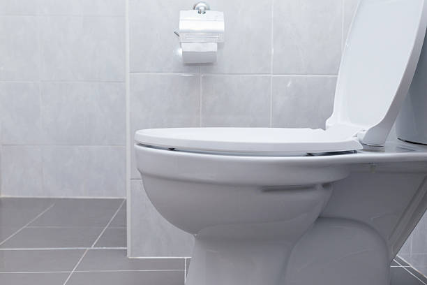 istock white flush toilet in modern bathroom interior 476710096