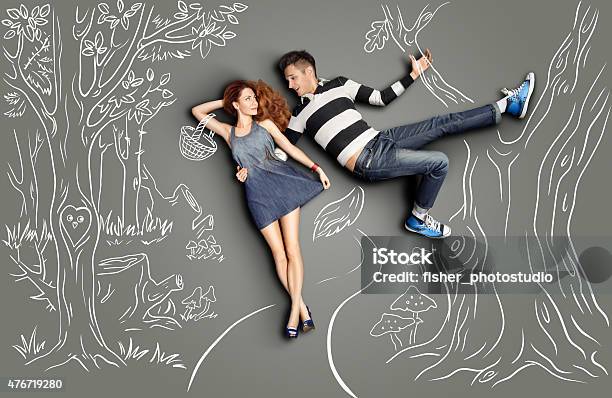 Date In Woods Stock Photo - Download Image Now - Boyfriend, Art, Bad Date
