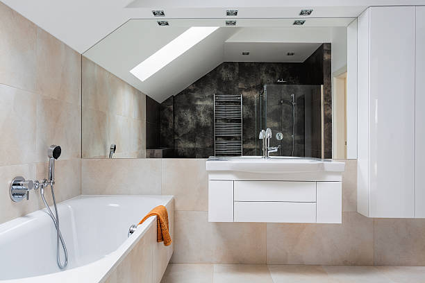 istock Bright design bathroom furniture 476719401