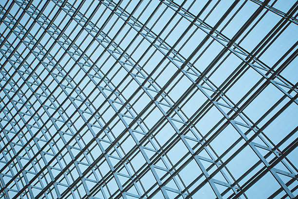 istock The steel structure of the glass wall 476719956