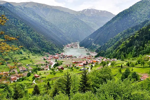 Uzungol is a lake situated to the south of the city of Trabzon. The area is most famous for its natural beauty and located in a valley between high rising mountains.