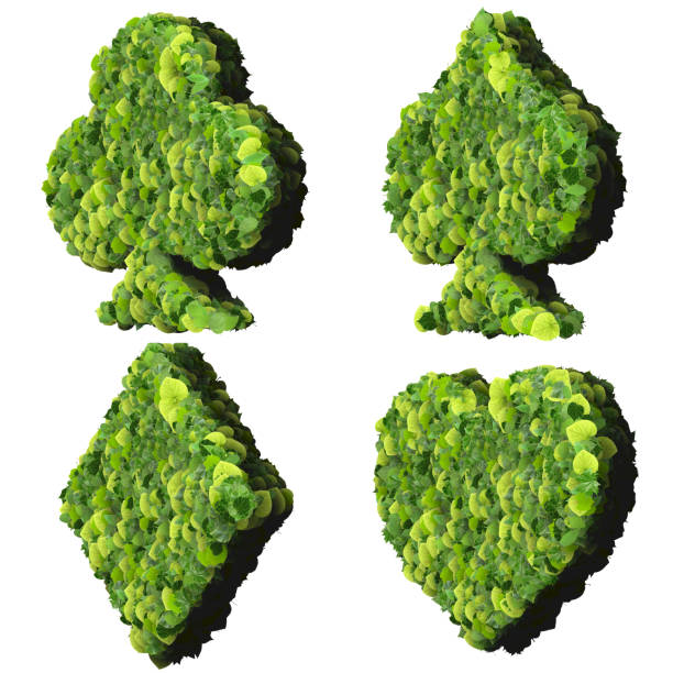 istock Playing card eco icon, made from green leaves 476723910