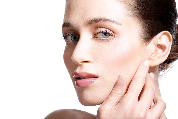 istock profile of beautiful young model indicate ear 476725102