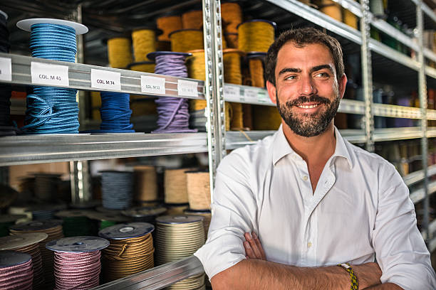 istock Industrial owner inside his factory 476729294