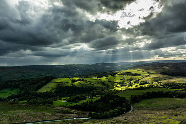 istock Dramatic Spring Landscape Of Hope Valley From Stanage Edge 476730122