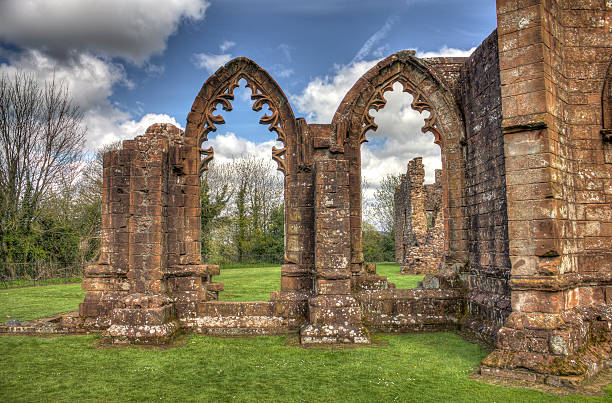 istock Lincluden Collegiate Church - South Side Arches HDR 476731266
