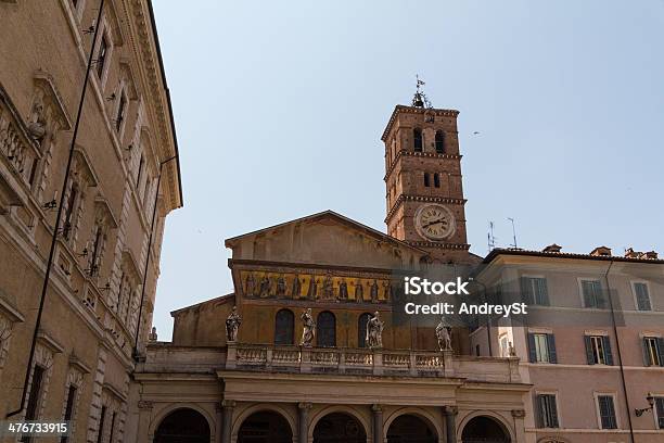 Photo libre de droit de Saint Maria À Trastevere Rome Italie banque d'images et plus d'images libres de droit de Bleu - Bleu, Catholicisme, Christianisme