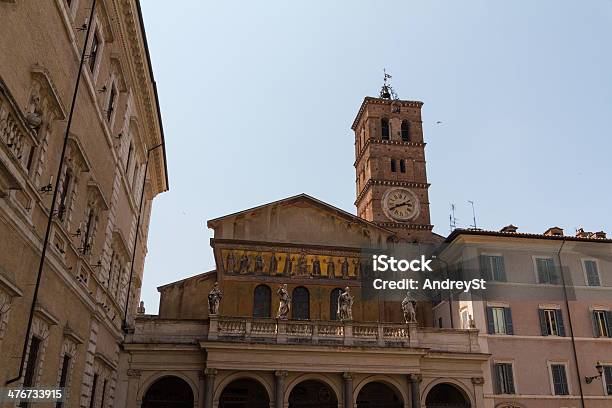 Foto de Santa Maria In Trastevere Roma Itália e mais fotos de stock de Azul - Azul, Catolicismo, Cristianismo