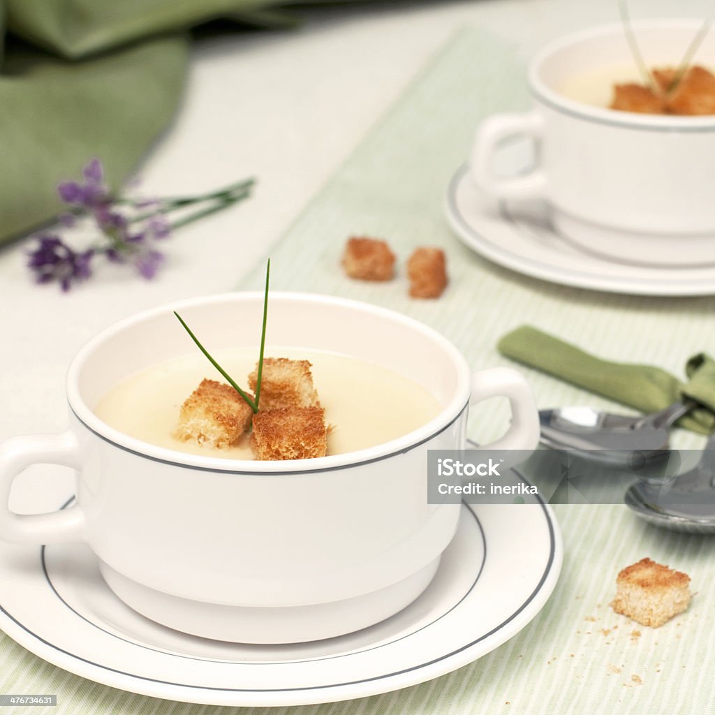 Sopa de Ervilha cremosa - Foto de stock de Abóbora royalty-free