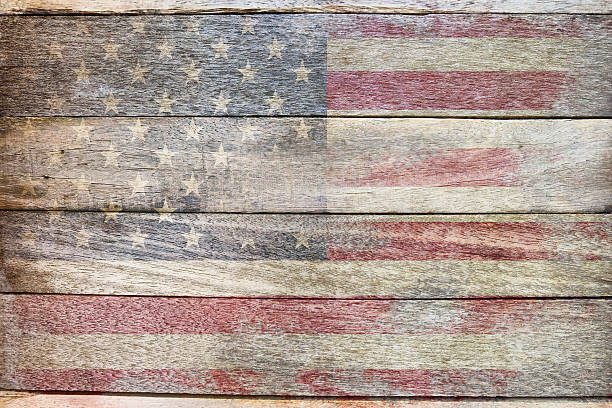 istock usa flag on wood 476734686