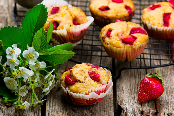 istock muffins with bran and strawberry 476735822