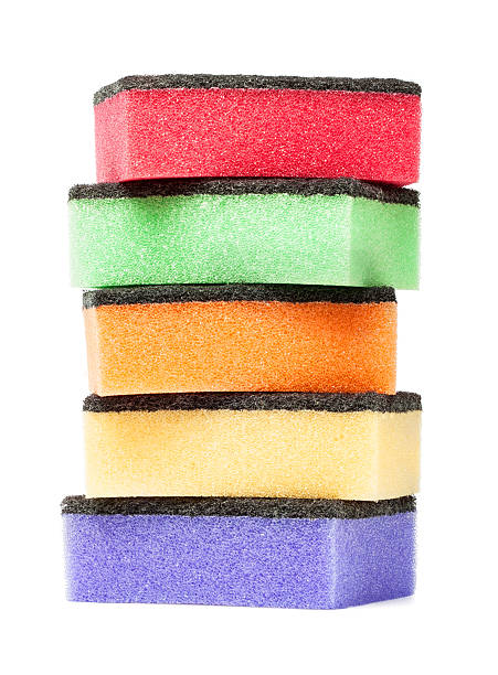 istock colorful sponges are isolated on a white 476736427