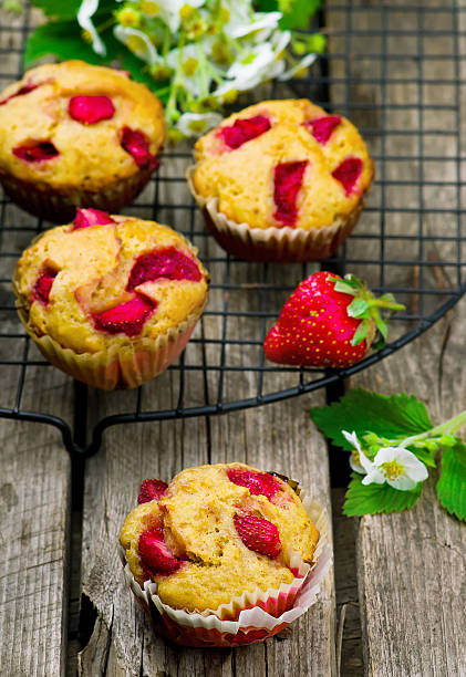 istock muffins with bran and strawberry 476737132