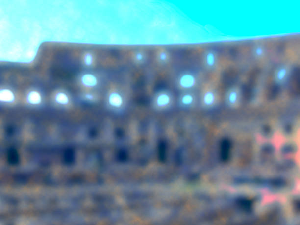 istock The wall of the Coliseum in Rome. Blurred creative background 476737596