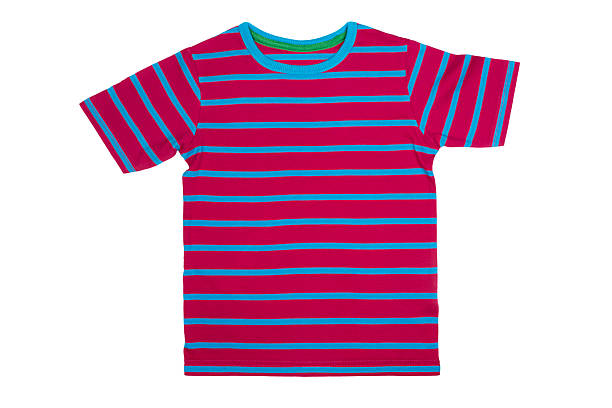 istock Striped T- shirt isolated on white background 476737976