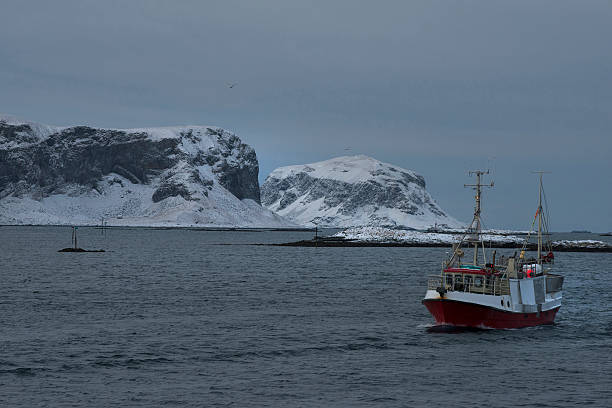 istock Fishing boat in Lofoten 476741544