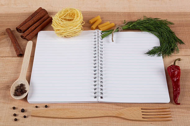 istock Baking ingredients for cooking and notebook for recipes. 476743464