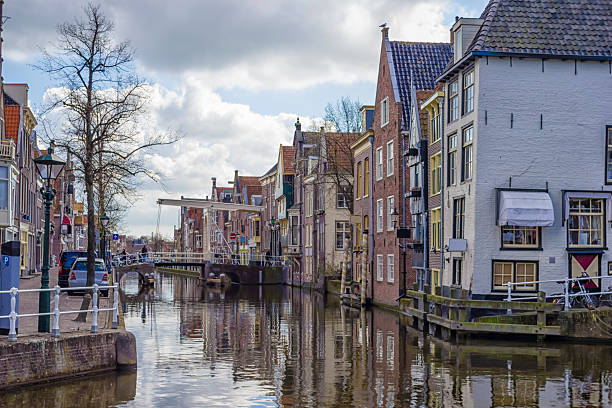 istock View on a canal in Alkmaar, late autumn 476744491