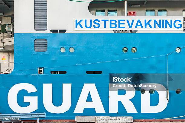 Detail Of A Swedish Coastguard Ship In Sweden Stock Photo - Download Image Now - Coast Guard, Sweden, 2015