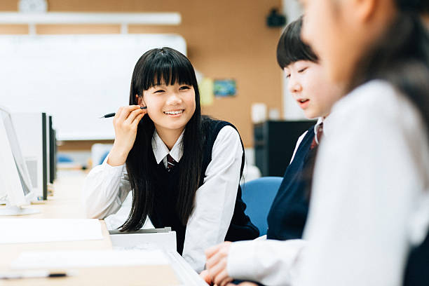 istock Japanese Girl Students working in Computer Lab 476746696