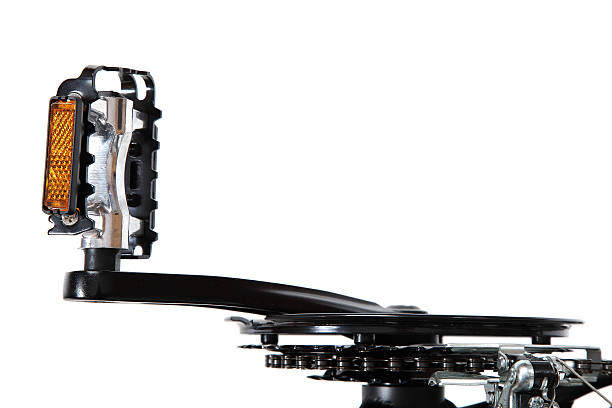 istock Bicycle pedal with sprocket on a white background. 476747804