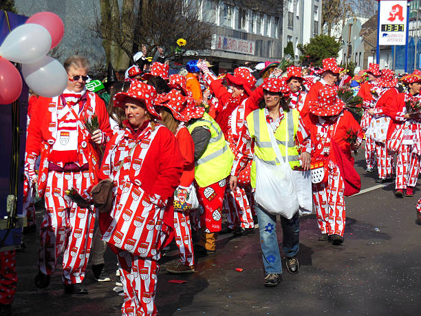 A bunch of fasching witches.