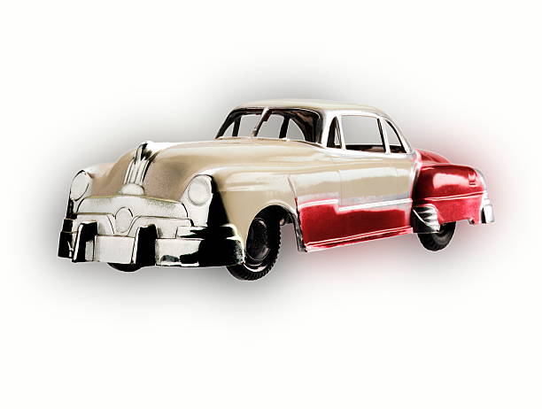 istock Red and White Vintage Car 476749878