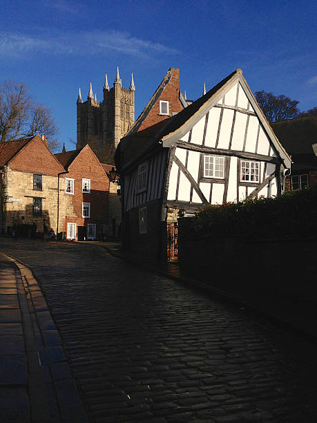 istock Old buildings in historic Lincoln (Mobile image) 476750057