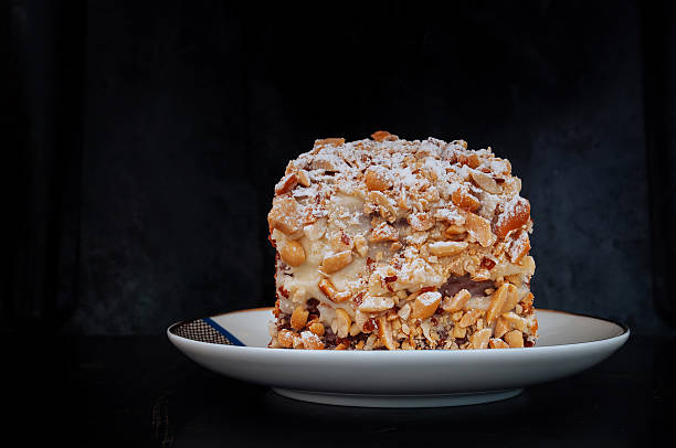 istock Cake with buttercream and peanuts 476750388