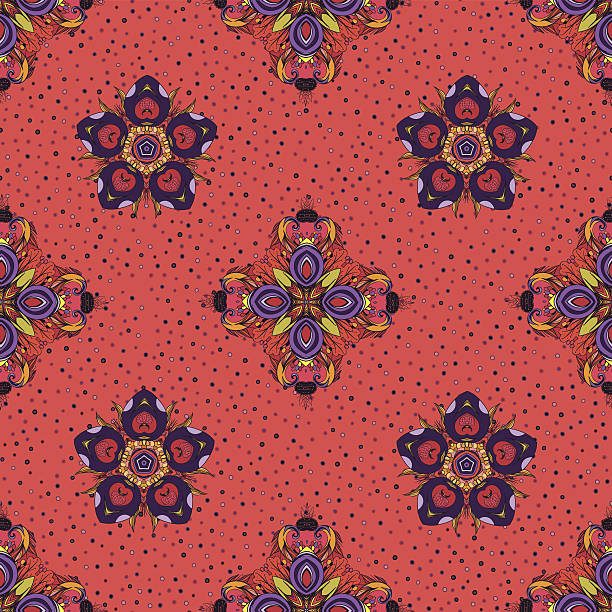 клубничное варенье - foliate pattern star pattern flourish natural pattern stock illustrations