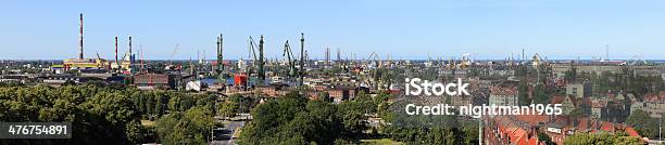 Cantiere Navale E Porto Di Danzica Polonia - Fotografie stock e altre immagini di Acciaio - Acciaio, Affari, Ambientazione esterna