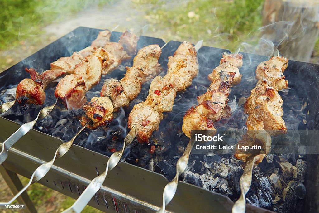 Shish-Kebab - Lizenzfrei Bildhintergrund Stock-Foto