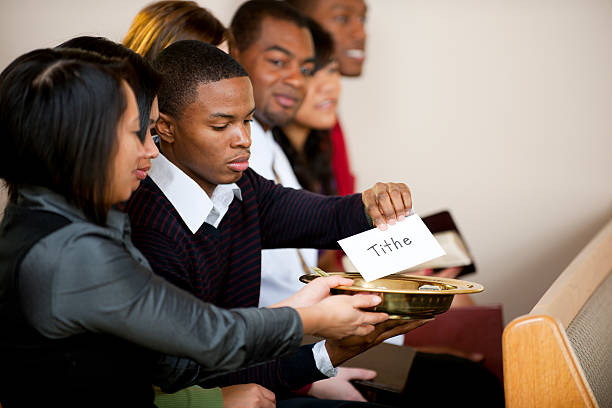 istock Young adults in church. 476757090