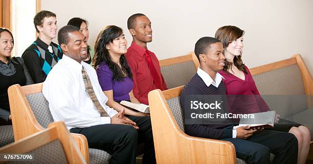 Church Congregation Stock Photo - Download Image Now - Church, People, Pew