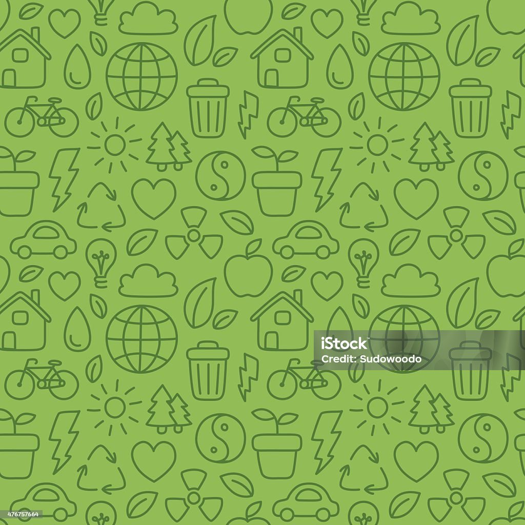 Ecosystem Pattern Art Eco Pattern Stock Illustration - Download Image Now - 2015, Apple ...
