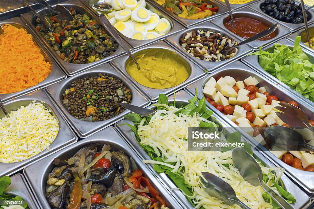 Belas buffet de Salada - Royalty-free Alface Foto de stock