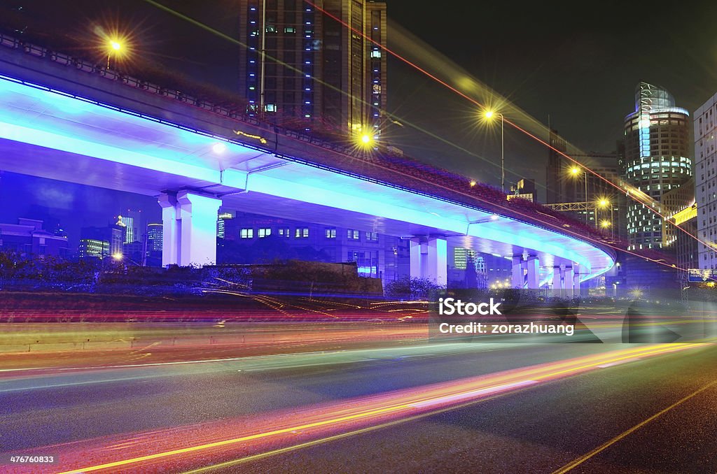 Trafic de la ville de nuit - Photo de Activité libre de droits