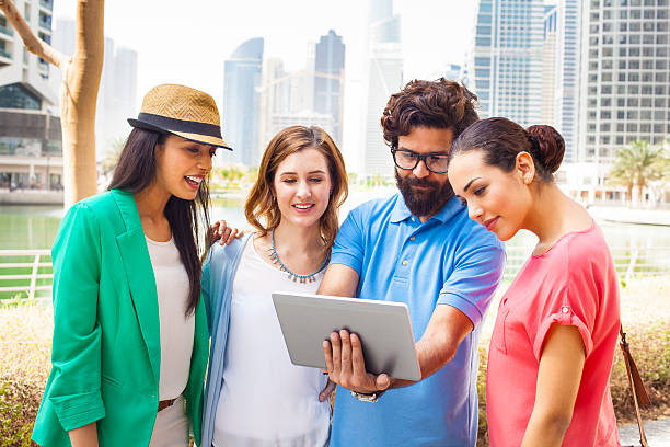 istock Young people  hanging out against cityscape 476762012