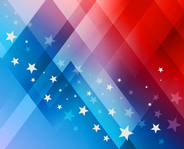 ilustrações de stock, clip art, desenhos animados e ícones de fogos de artifício em 4 de fundo de julho - american flag star shape striped fourth of july