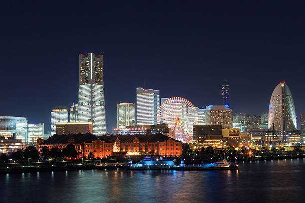istock Minatomirai 21 area at night in Yokohama, Japan 476764516