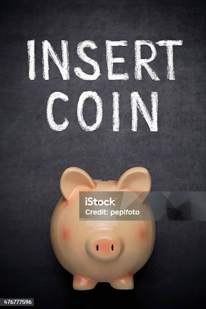 Insert Coin Stock Photo - Download Image Now - 2015, Beige, Black Color