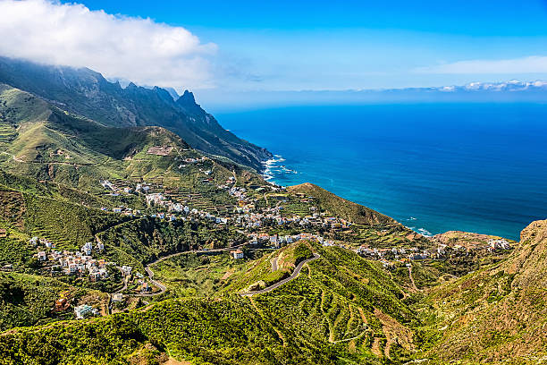 istock Mountain and clouds with small city 476777724