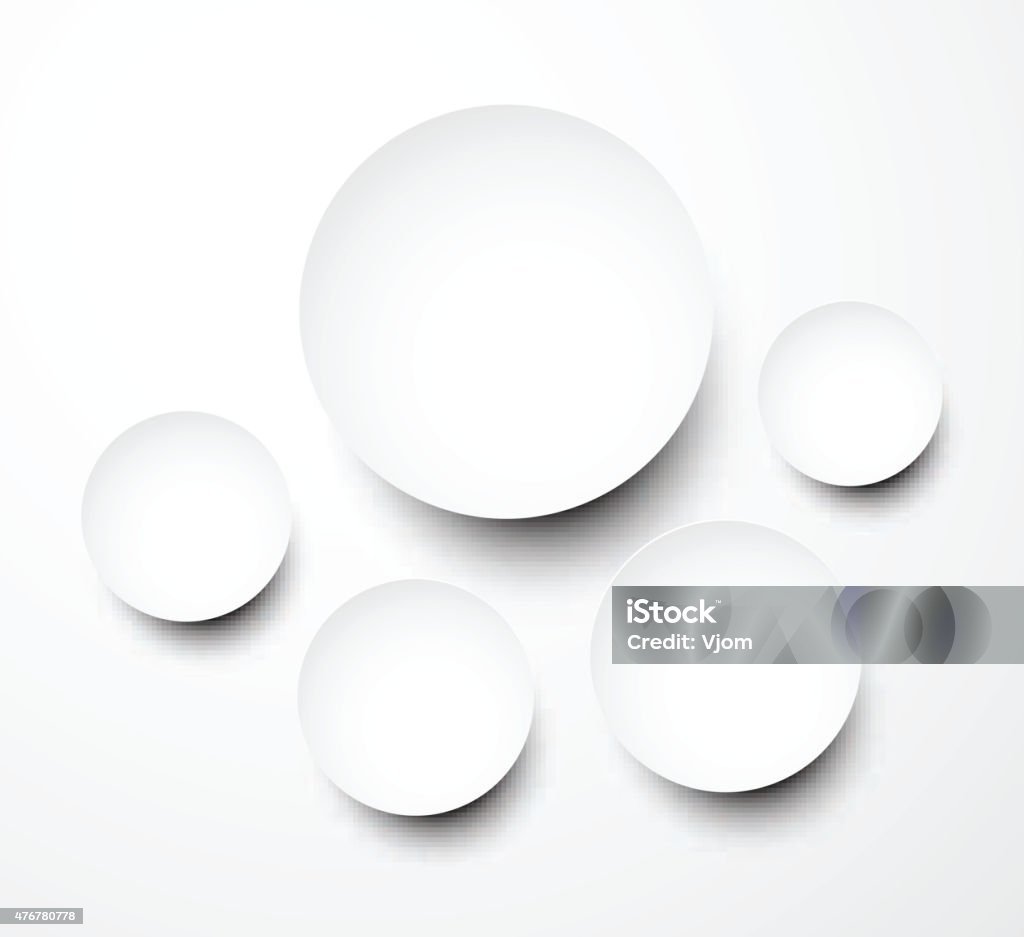 Round Note Vector Abstract Infographics With Paper Round Notes Stock Illustration ...