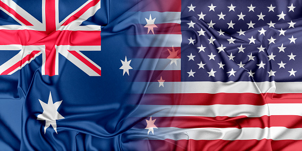 Relations between two countries. USA and Australia
