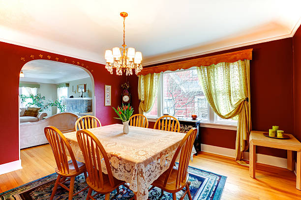 istock Elegant bright color dining room 476786581