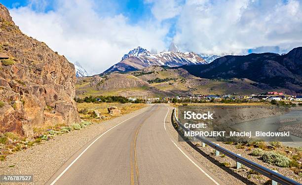 Road To El Chalten In Argentina Stock Photo - Download Image Now - Argentina, Chalten, Highway